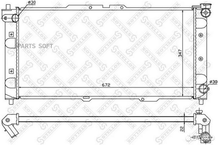Радиатор без AC Mazda 323 1.5i 1.8i 16V 94-98
