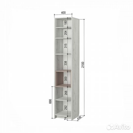 Стеллаж Зефир № 5.2