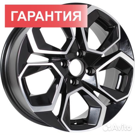 Диски KDW KD1620 Black Front Polished 6.5x16 5x108 ET 45 Dia 63.3