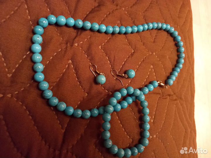 Серьги.браслет.бусы