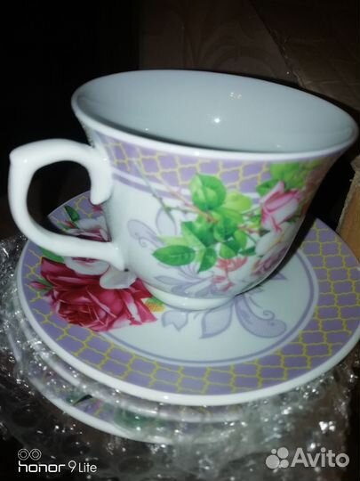 Чашка с блюдце чайные
