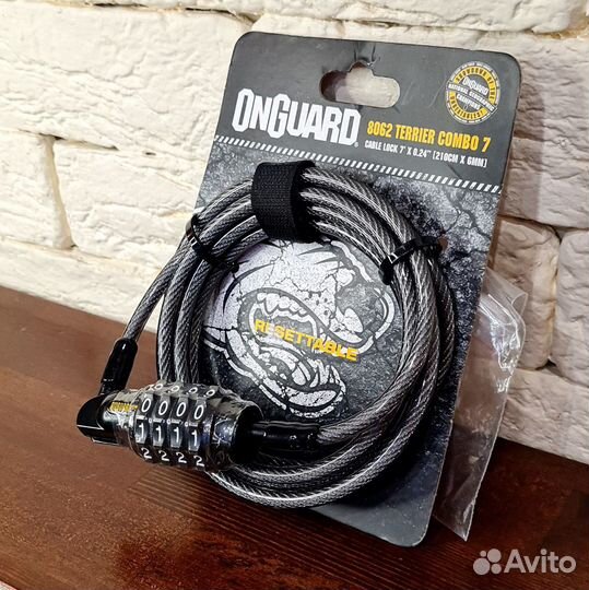 Тросовый велозамок OnGuard Terrier