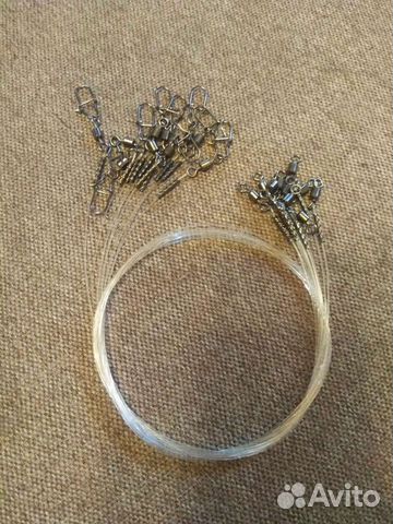 Поводки флюорокарбон 40 см