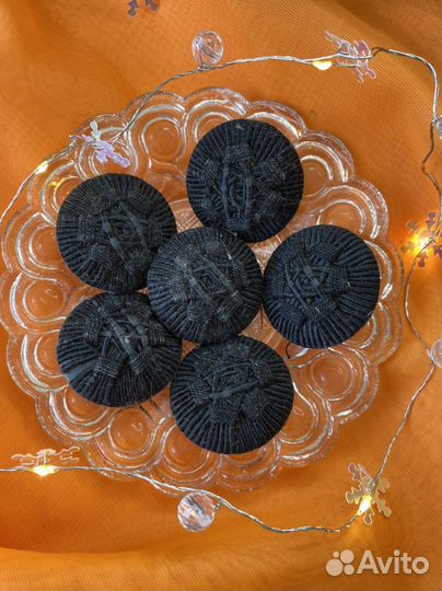 Комплект старинных пуговиц 6 штук