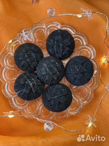 Комплект старинных пуговиц 6 штук