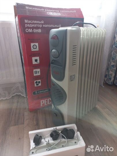 Масляный радиатор ом-9нв(2.4квт) Ресанта