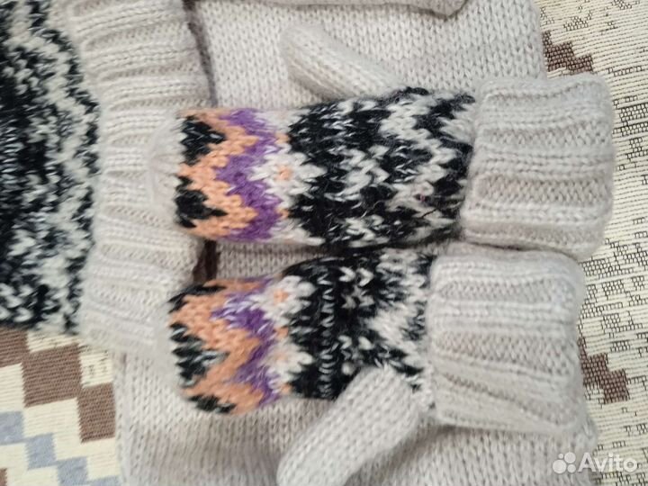 Шарф, шапка, рукавицы