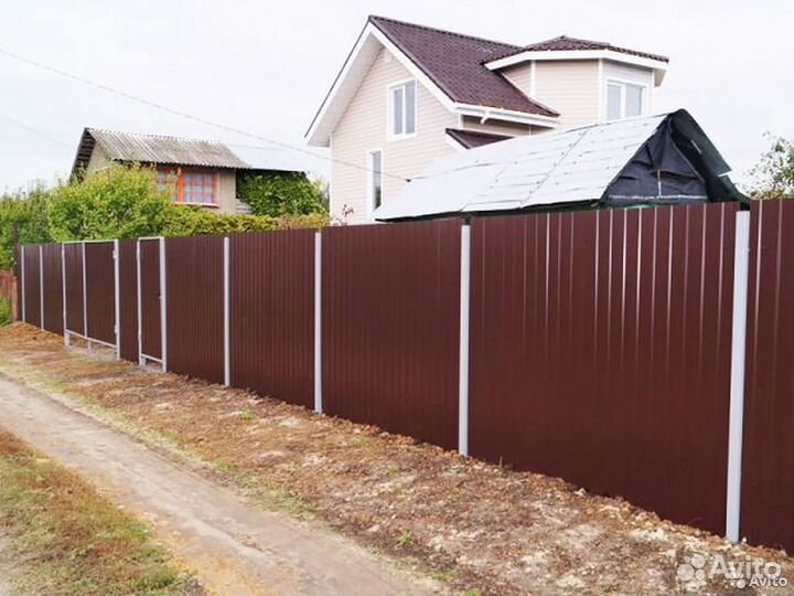 Заборы на дачу 3Д под заказ 2м
