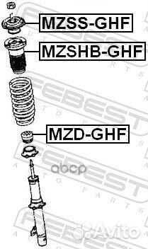 Опора амортизатора mazda 6 GH 08-13 пер. mzss-GHF