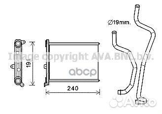 Радиатор печки DN6417 Ava