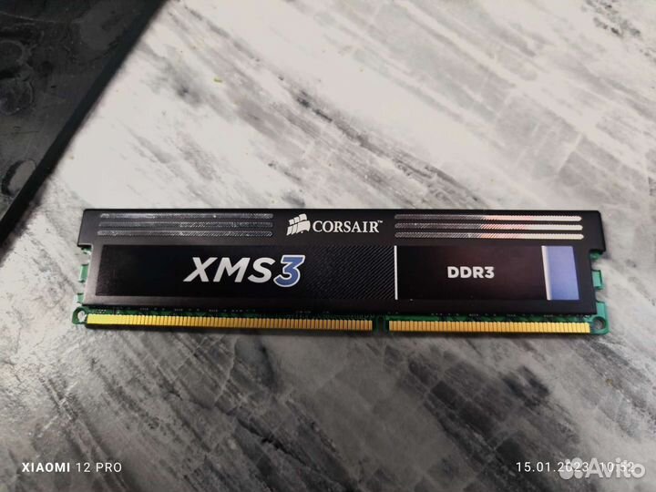 Оперативная память Corsair XMS3 4GB DDR3 1600MHz