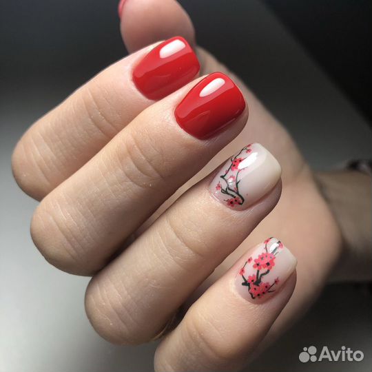 Коррекция наращённых ногтей