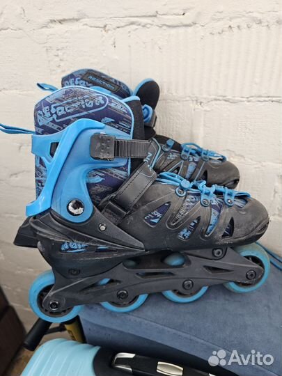 Роликовые коньки детские раздвижные размер 36-39