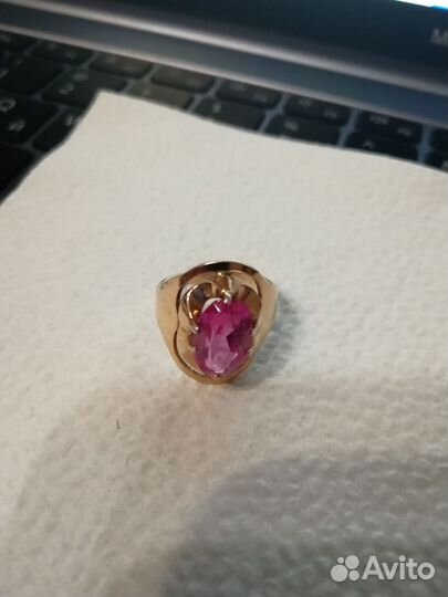 Позолоченое кольцо СССР