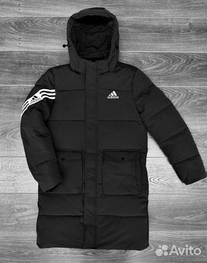 Пуховик мужской длинный adidas