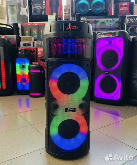 Огромные блютуз колонки портативные New Watt