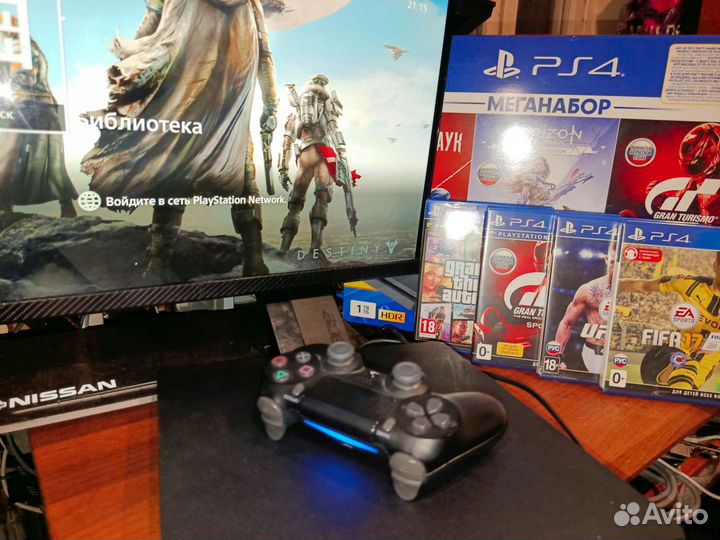 Sony PlayStation 4 Slim 1tb с играми (по12.00) 3