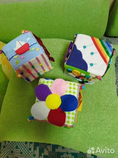 Развивающий кубик мягкий