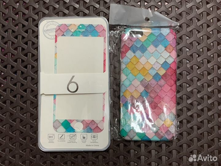 Стекло и чехол для iPhone 6