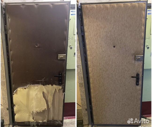 Установка мдф панелей, Обивка и Утепление Дверей