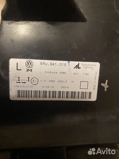 Фара левая на volkswagen polo оригинал