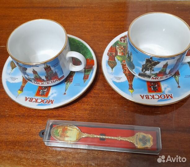 Чашка с блюдцем новая Москва