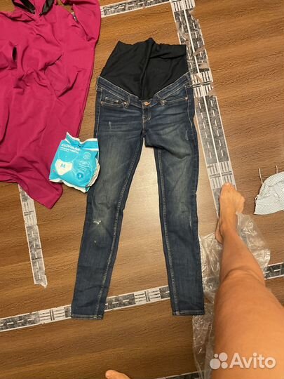 Платье для кормления 42 и джинсы для беременных