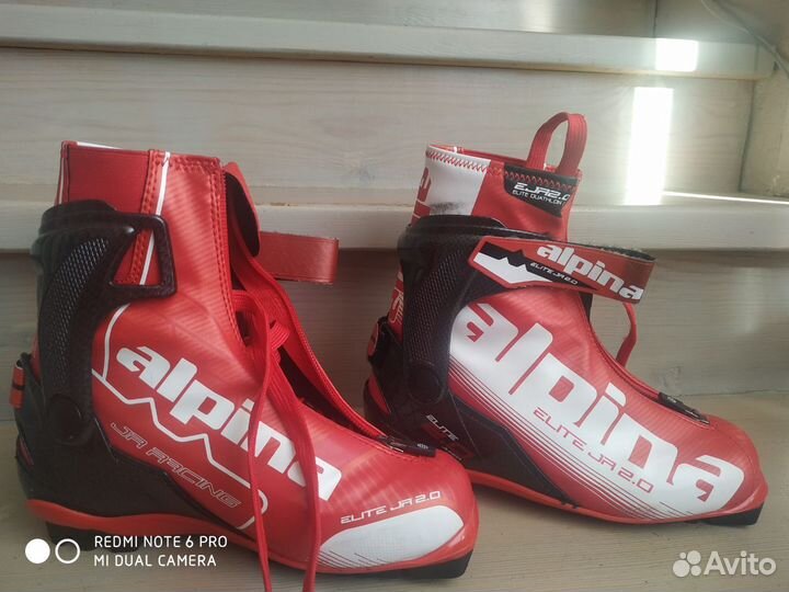 Лыжные ботинки коньковые Alpina Elite jr 2.0