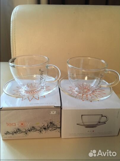 Чашечки для кофе/чая 2 шт новые