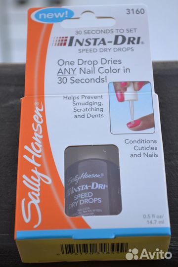 Капли Sally Hansen Insta-Dri Speed Dry Drops