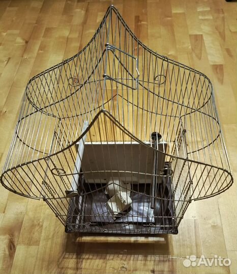 Клетка для попугаев, канареек, мелких птиц. Поддон