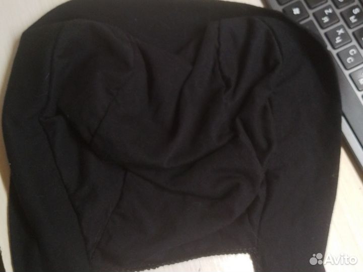 Бандана чëрная тканевая