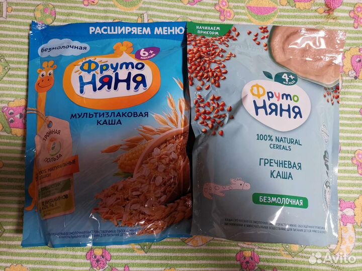 Продам безмолочные каши Фрутоняня