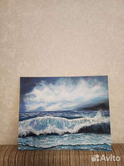 Картина маслом на холсте море