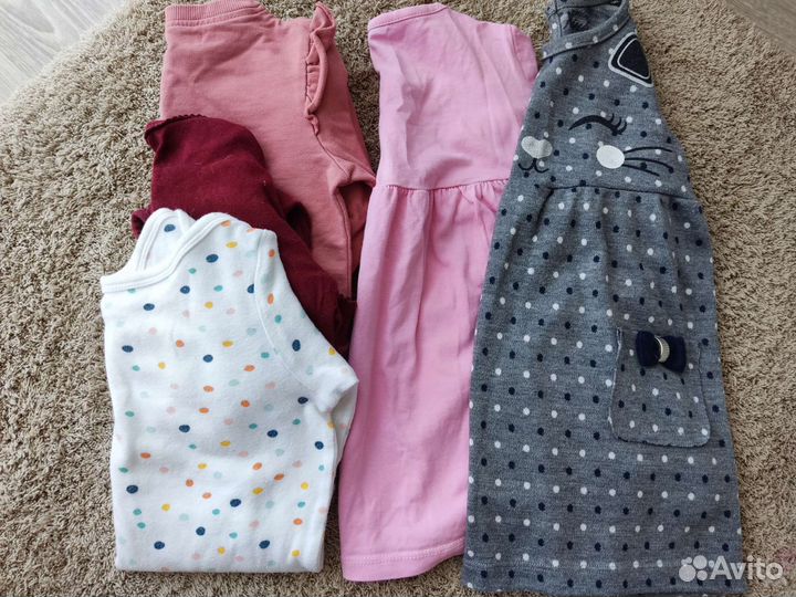 Пакет вещей для девочки 80 размер