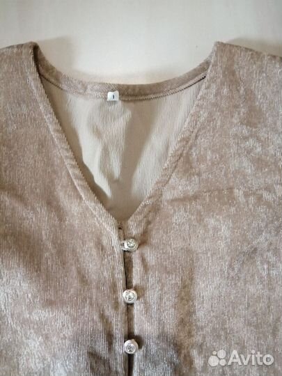 Платье вельветовое 44