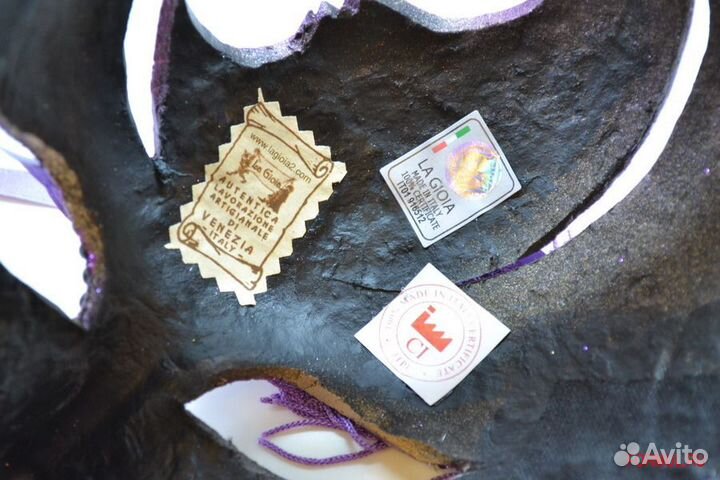 201805 Маска La gioia 606 Vedova metallo luna