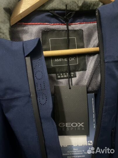 Geox новая мембранная куртка ветровка 58/60