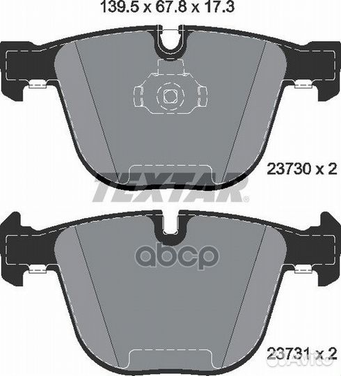 Колодки зад.BMW 5 E60, 6 E63,64, X5 4.8 2373001