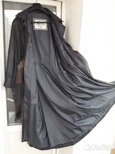 Кожаный плащ Турция длинный размер 50/174