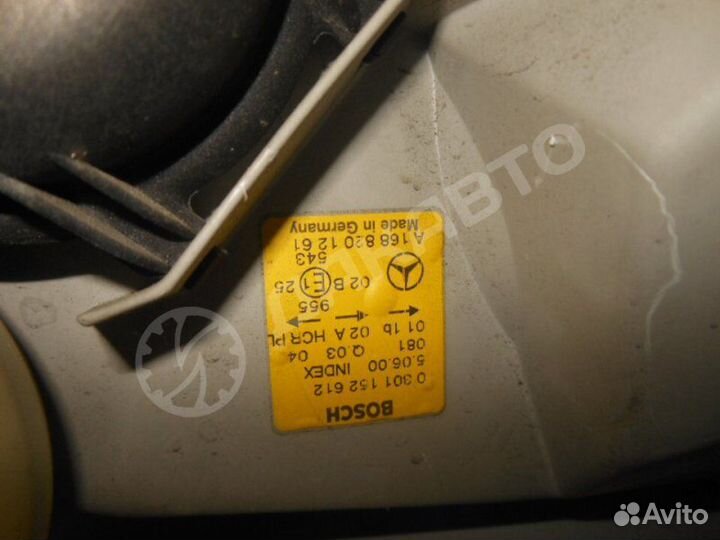 Фара правая Mercedes-Benz A W168