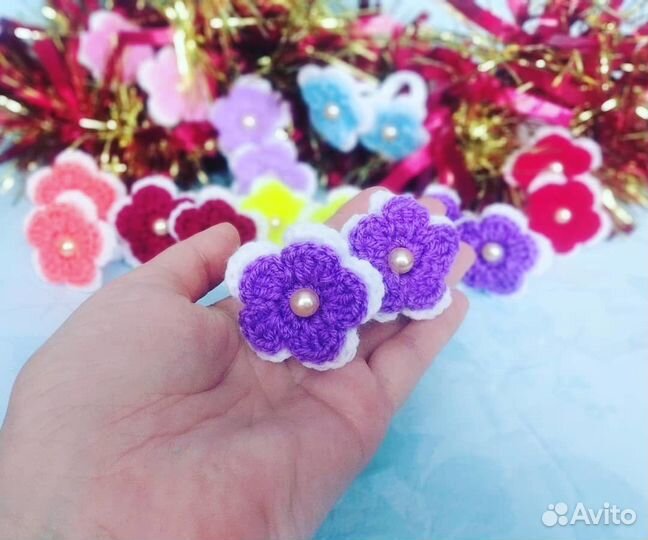 Резиночки для волос ручной работы