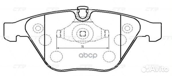 CKB-9 Колодки тормозные дисковые перед GK