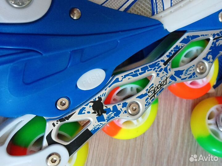 Детские ролики и защита раздвижные