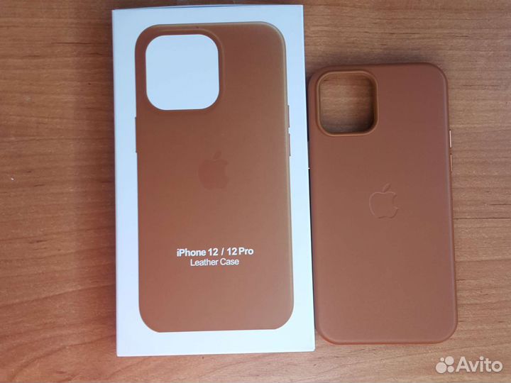 Кожаный чехол iPhone 12