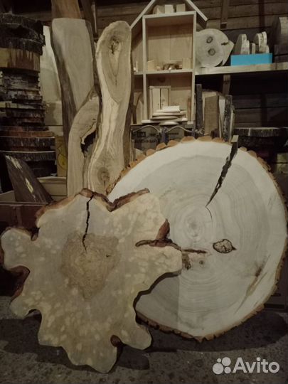 Слэб дерева и спилы