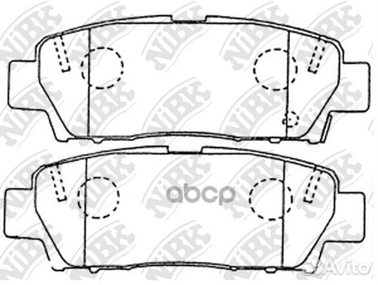 Колодки тормозные дисковые PN1323 NiBK