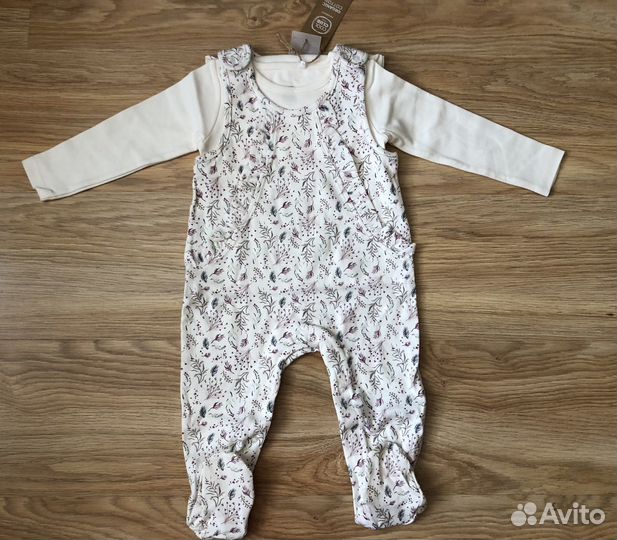 Одежда пакетом на девочку новая 74 80 86