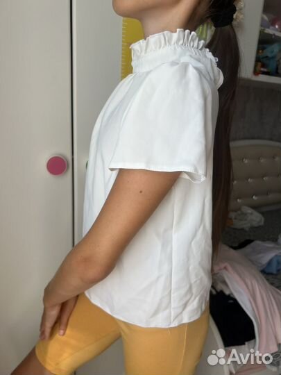 Блузка кардиган рубашка 140-146