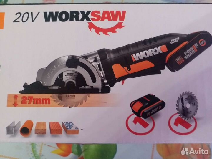 Дисковая пила worx SAW